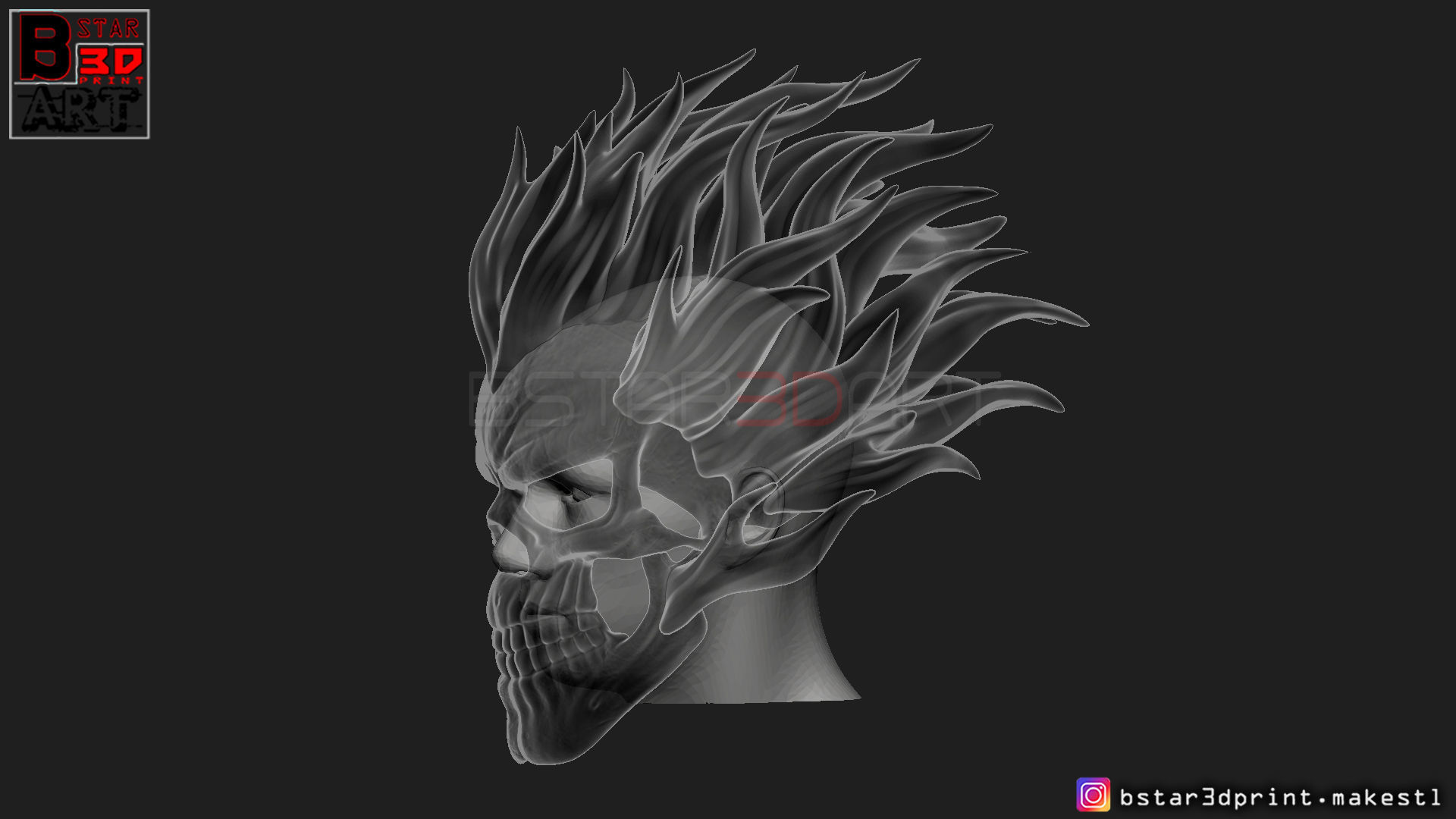 Ghost Rider mask -Agents of SHIELD - Marvel comics 3D print model_35