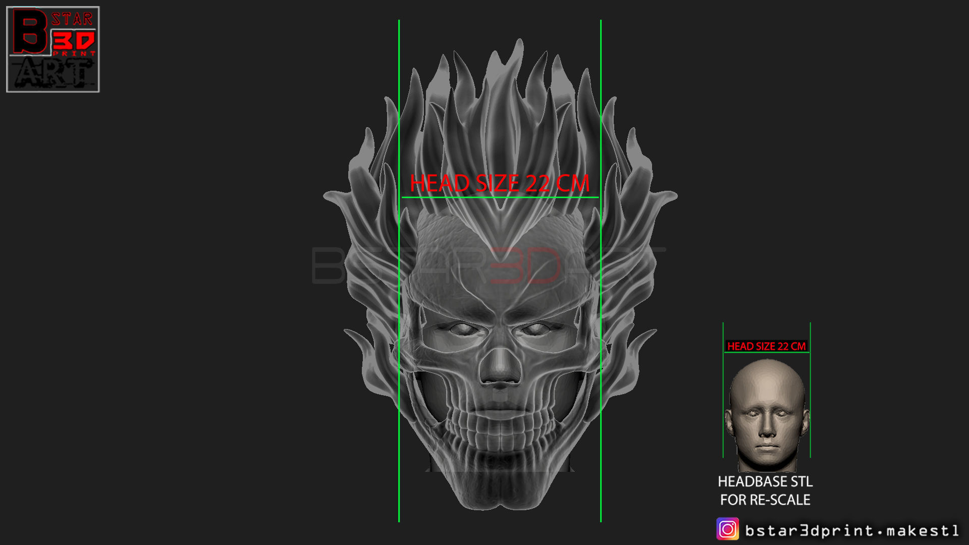 Ghost Rider mask -Agents of SHIELD - Marvel comics 3D print model_34