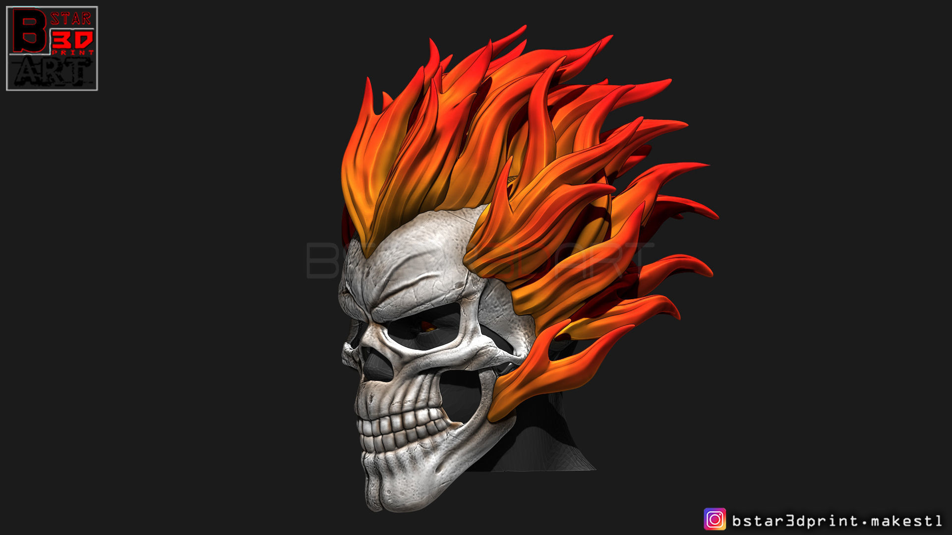 Ghost Rider mask -Agents of SHIELD - Marvel comics 3D print model_18