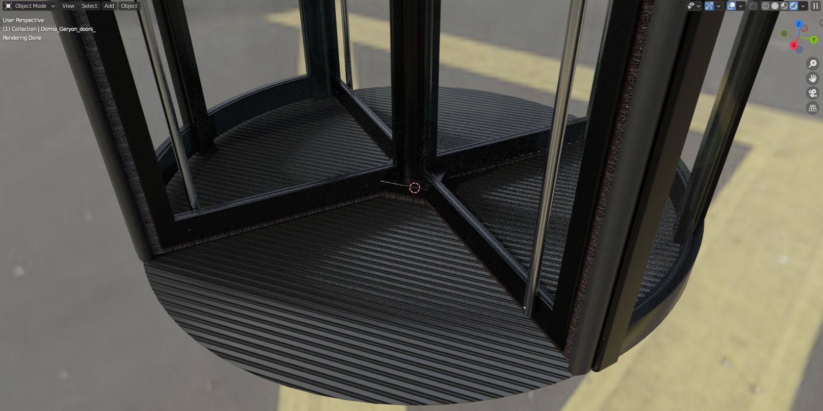 Revolving door Dorma Geryon 3D model_7