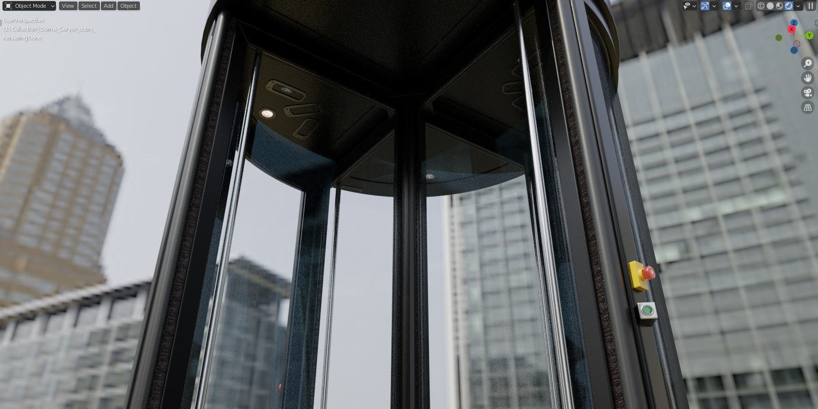 Revolving door Dorma Geryon 3D model_4