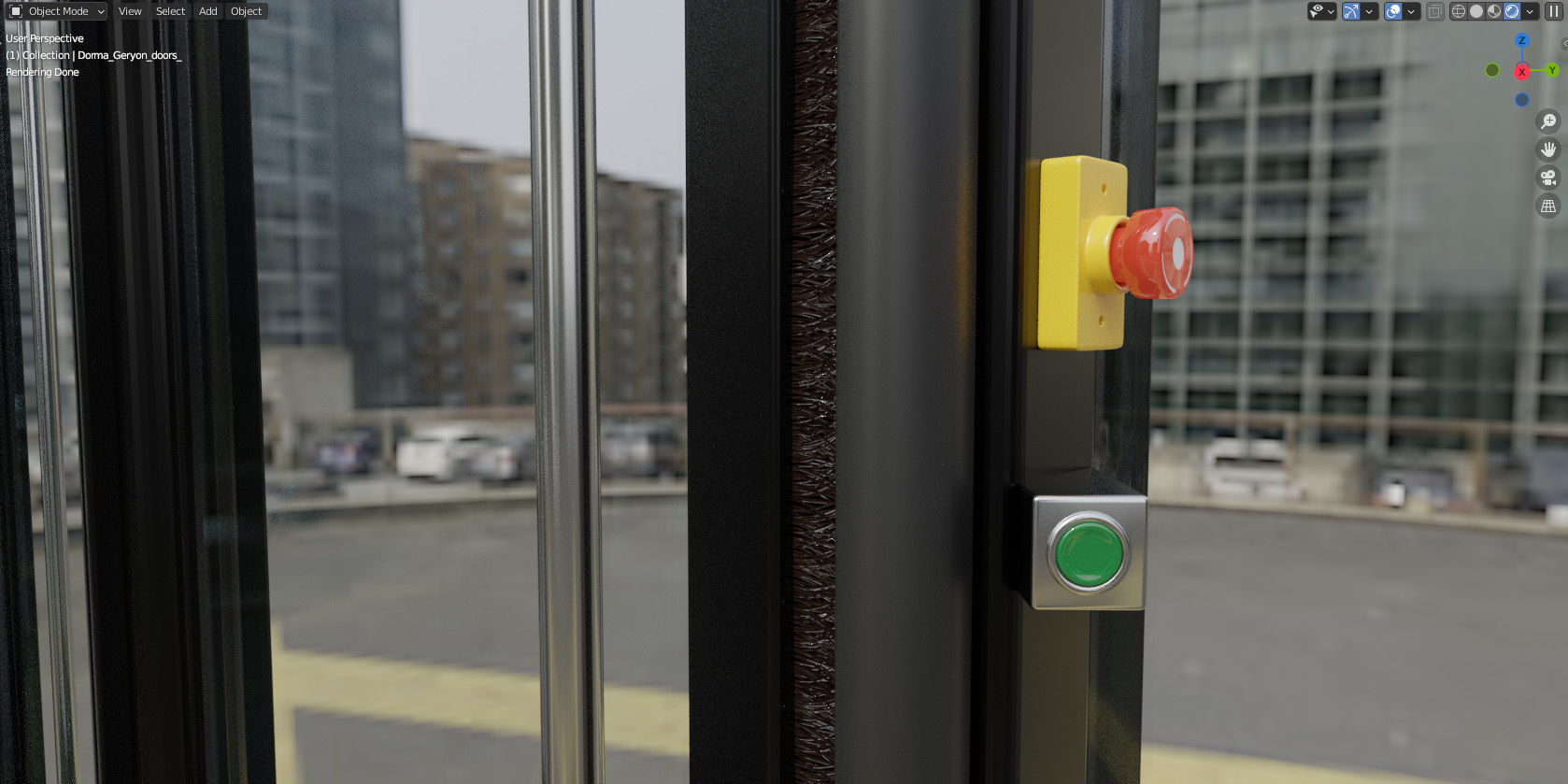 Revolving door Dorma Geryon 3D model_6