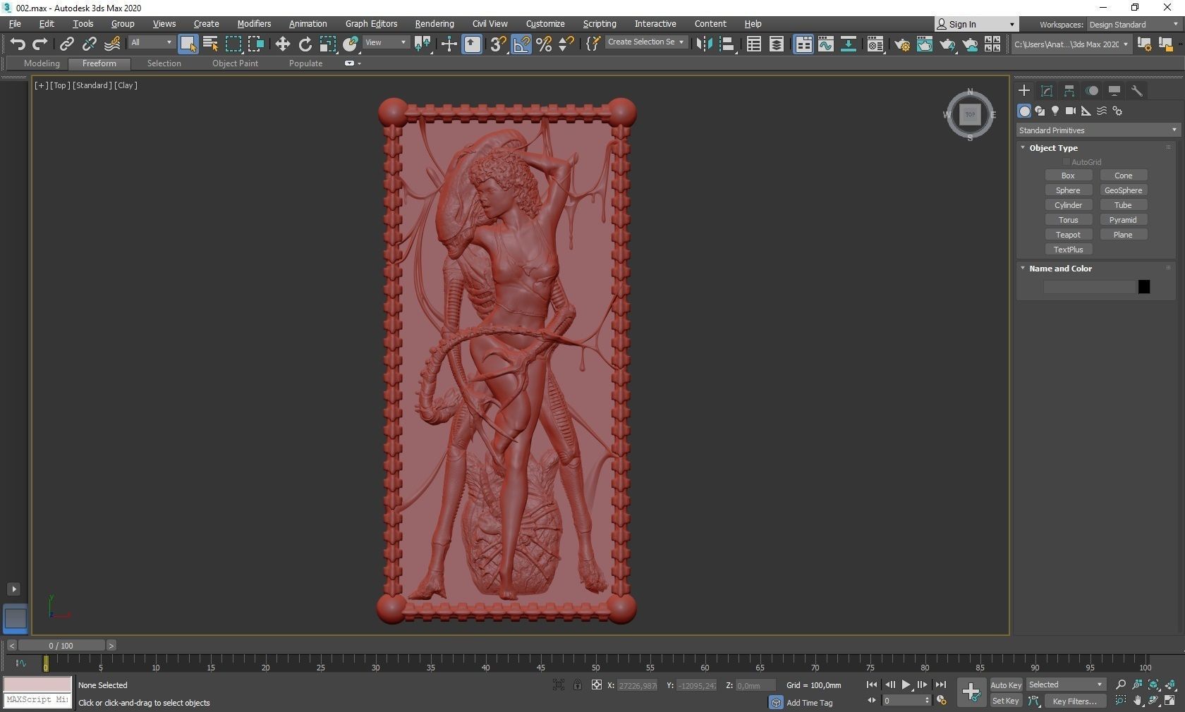 Alien and Ripley 3D print model_4