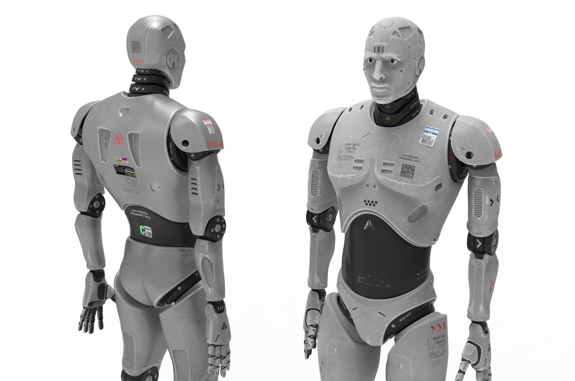 Robot  Cyborg 3D model_12