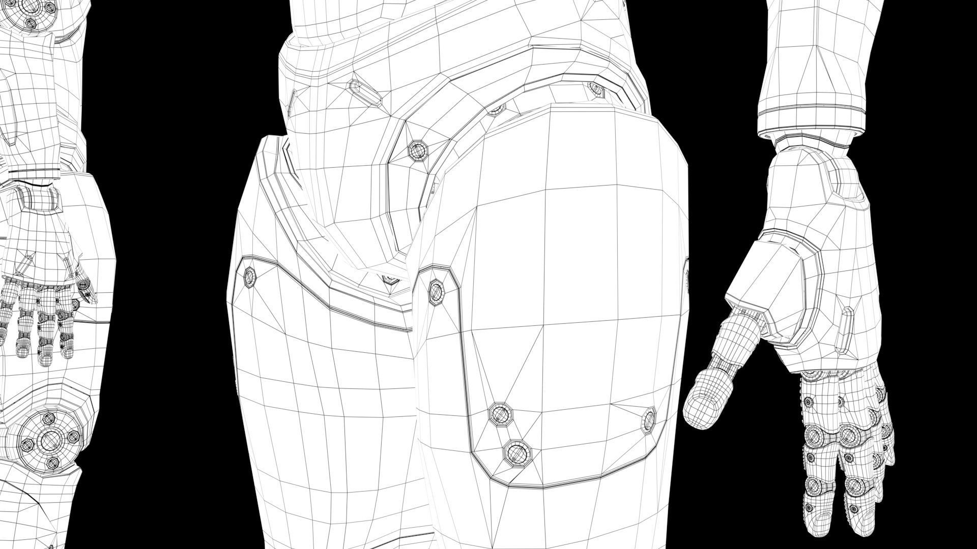 Robot  Cyborg 3D model_24