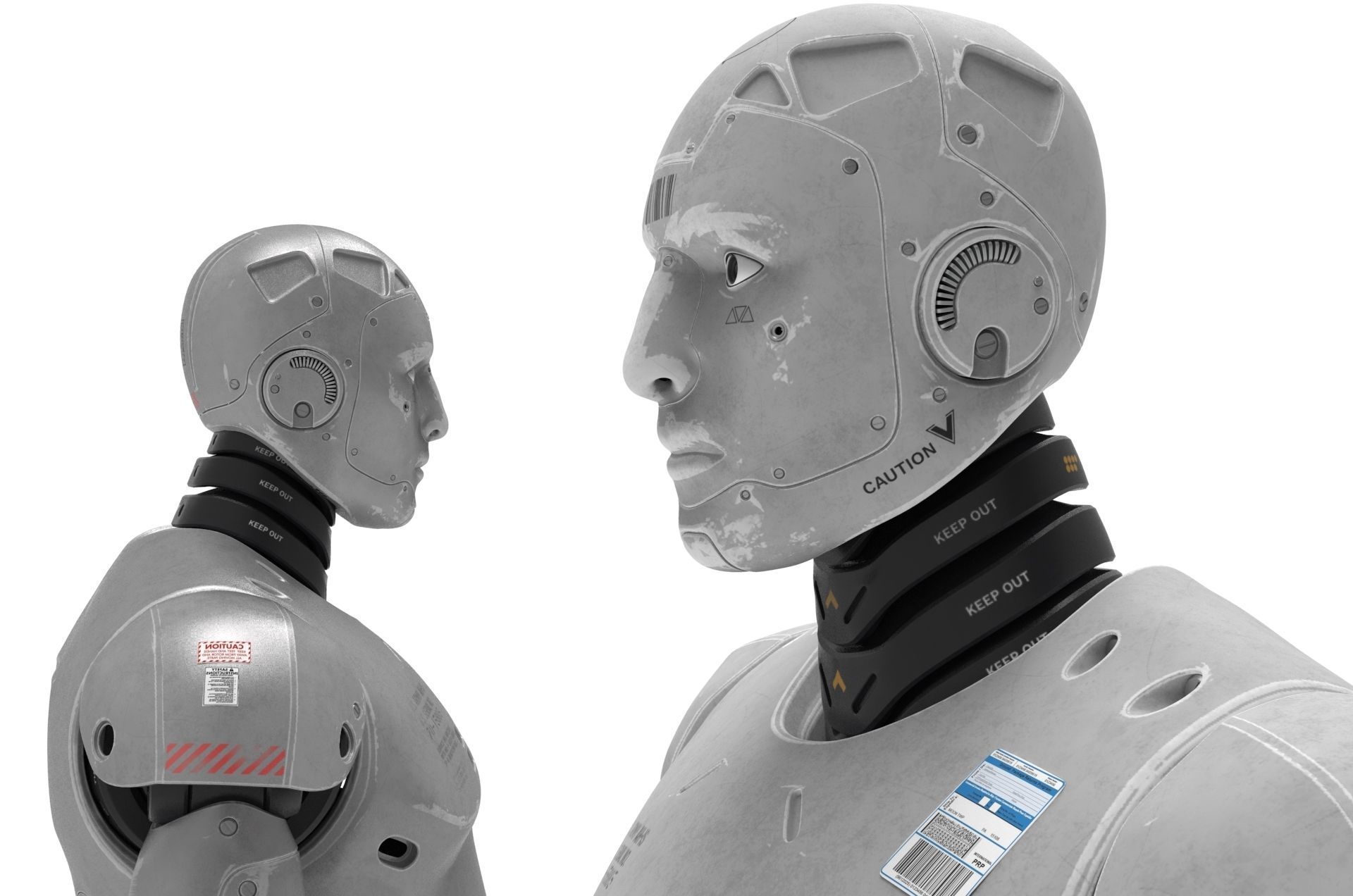 Robot  Cyborg 3D model_6