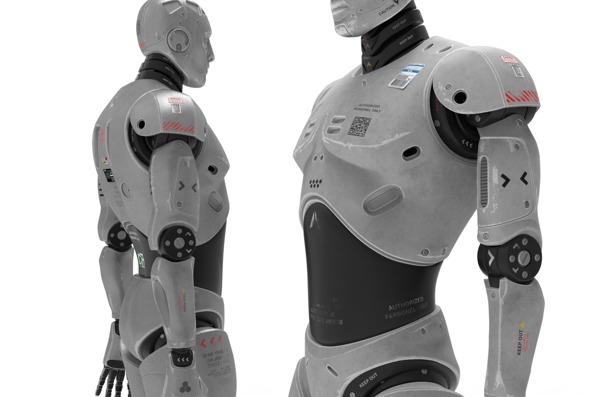 Robot  Cyborg 3D model_7