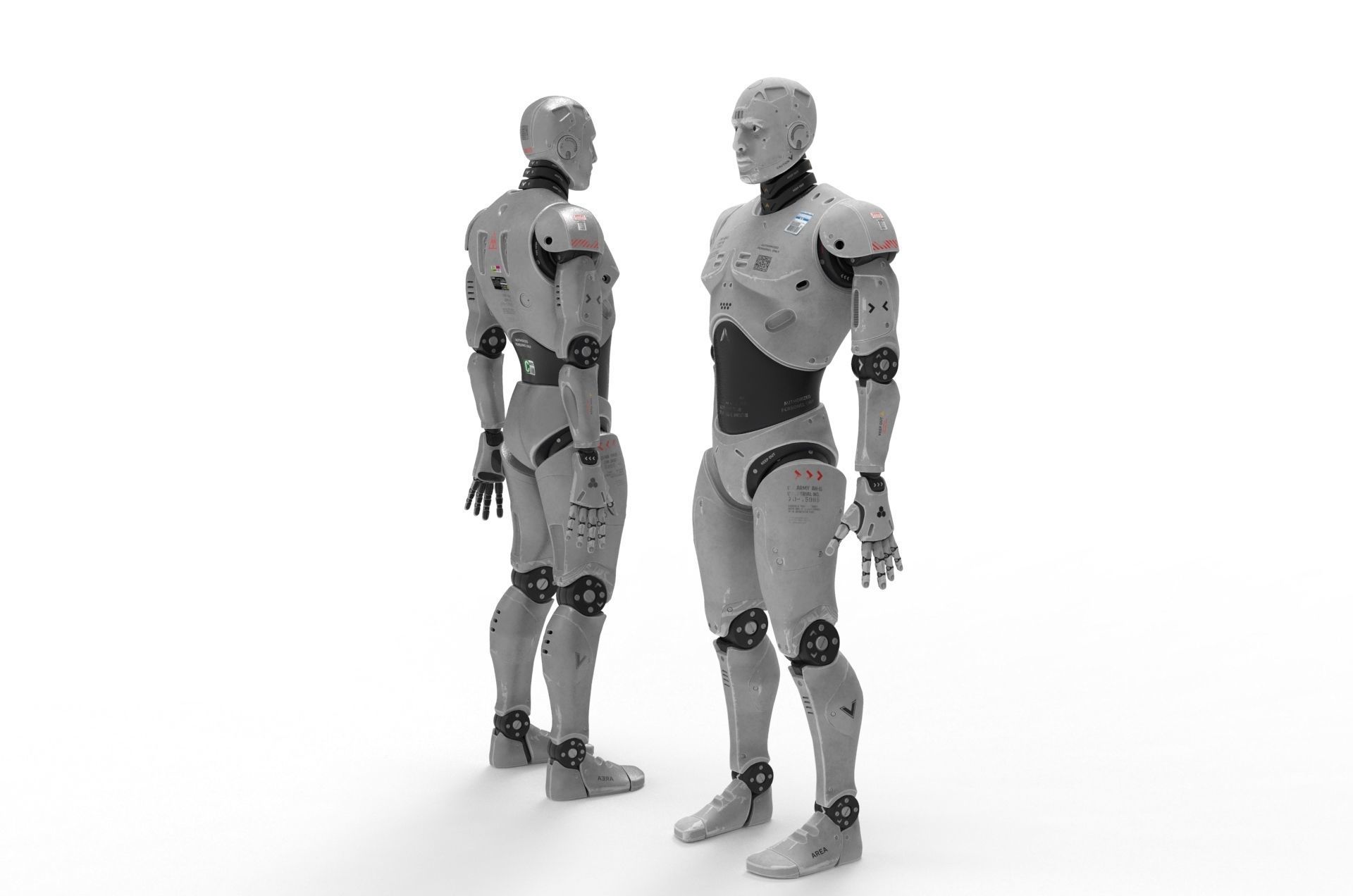 Robot  Cyborg 3D model_2