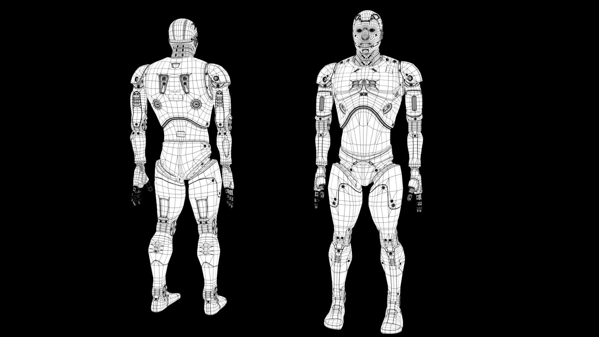 Robot  Cyborg 3D model_22
