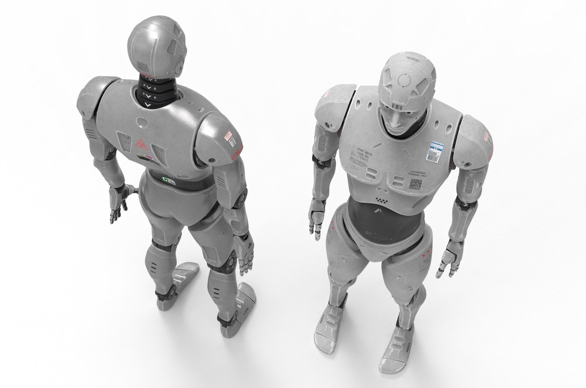 Robot  Cyborg 3D model_10