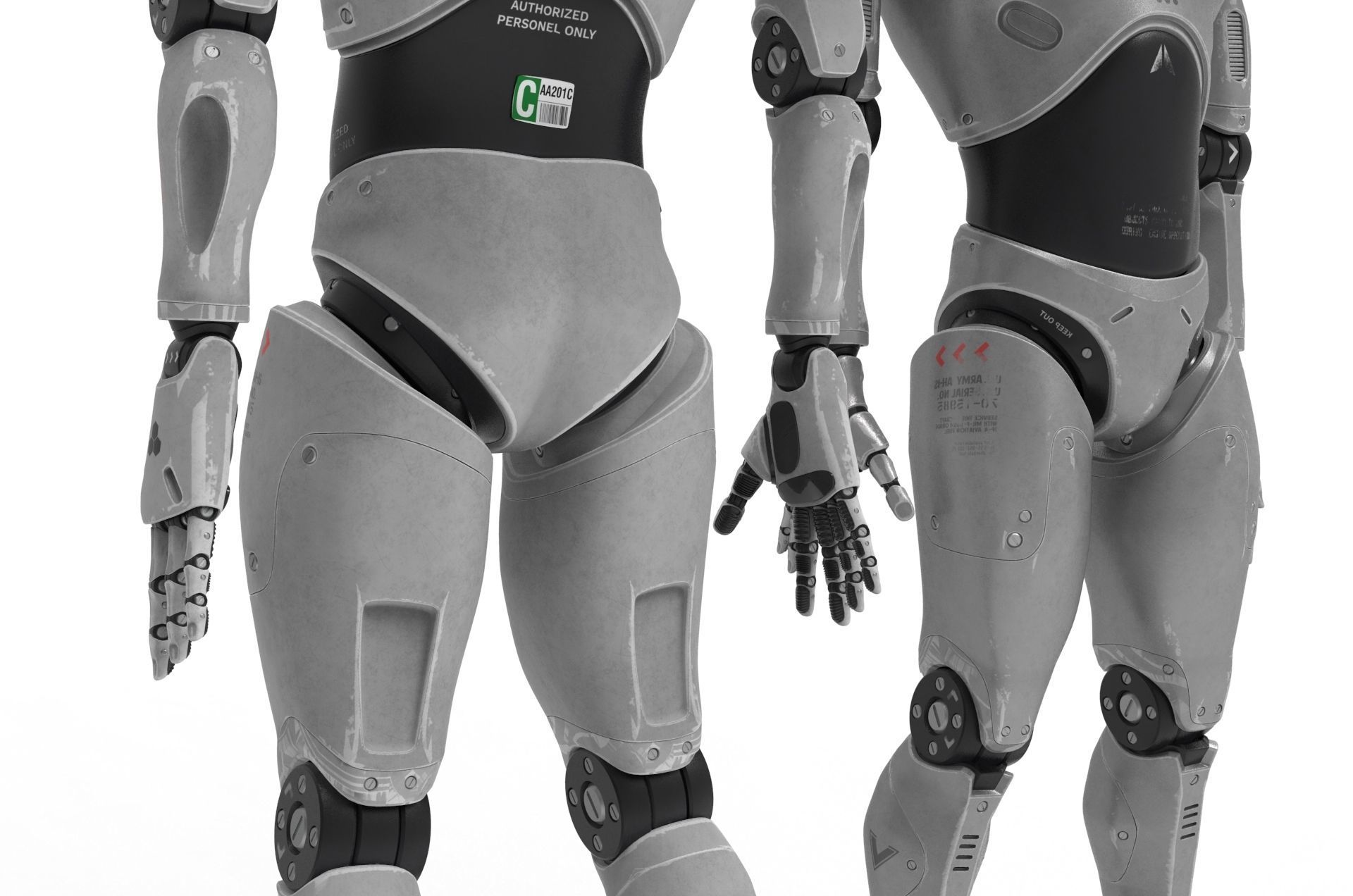 Robot  Cyborg 3D model_8