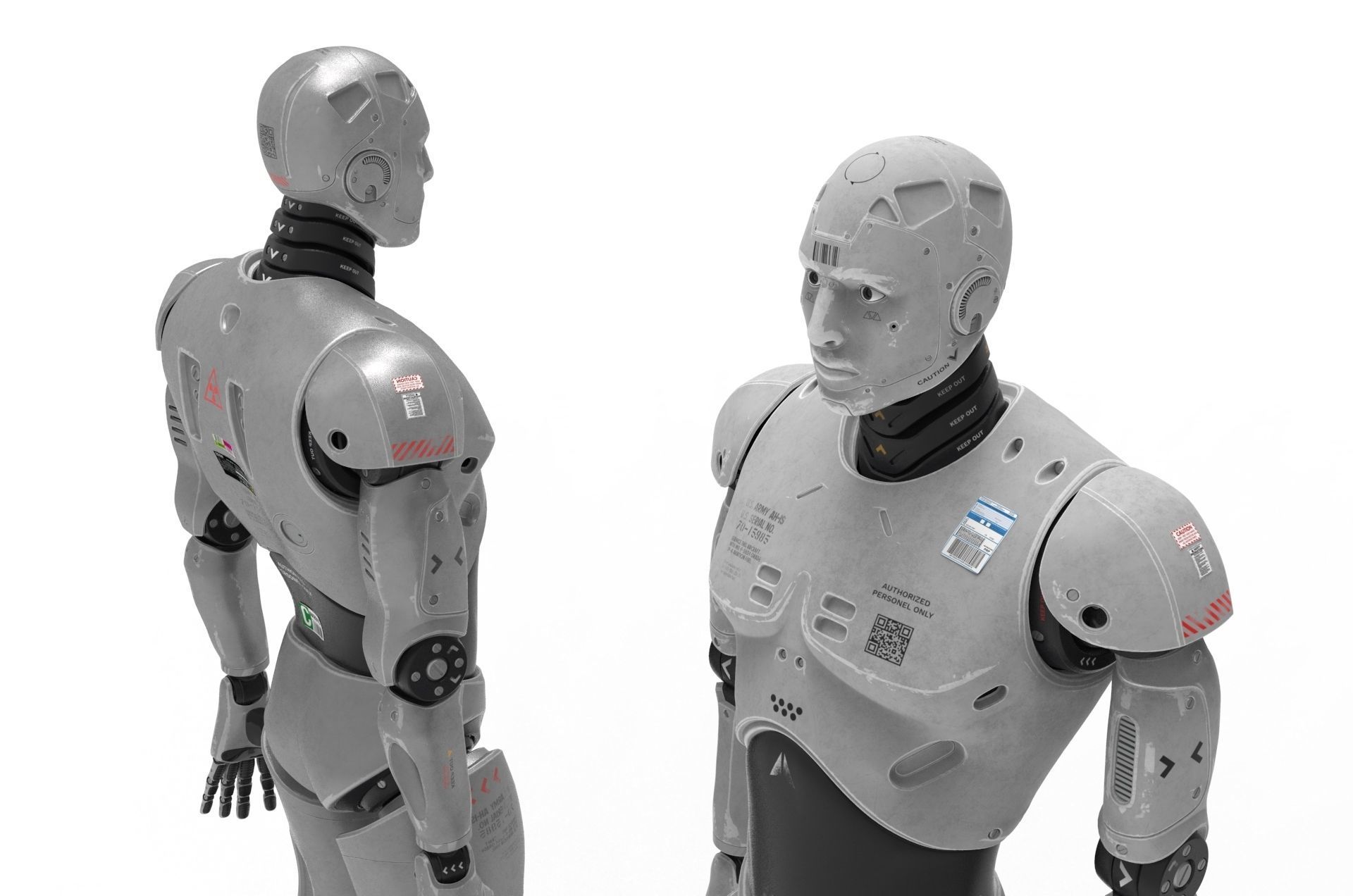 Robot  Cyborg 3D model_3