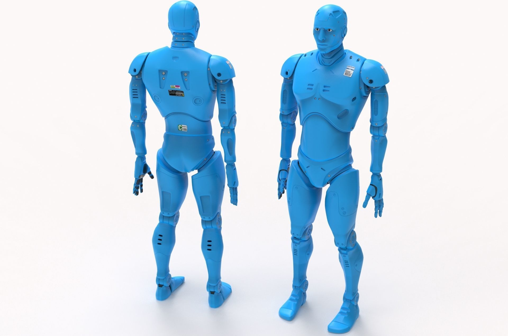 Robot  Cyborg 3D model_20