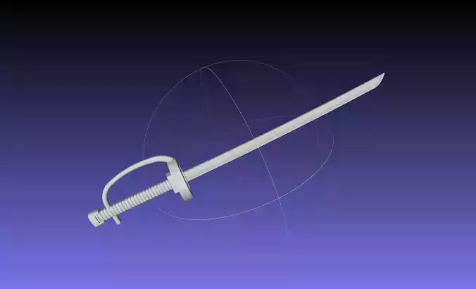 One Piece Shanks Sword Printable Assembly 3D print model