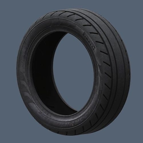 Old tire Low-poly 3D model