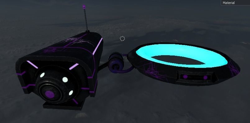 Drone Sci-fi Electric Low-Poly 3D Model Low-poly 3D model_1