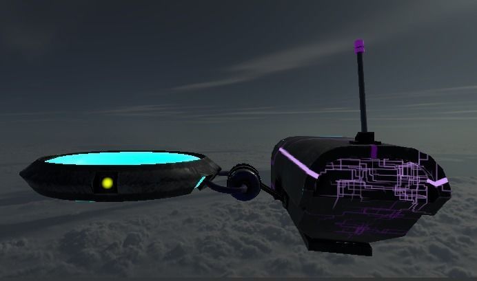 Drone Sci-fi Electric Low-Poly 3D Model Low-poly 3D model_2