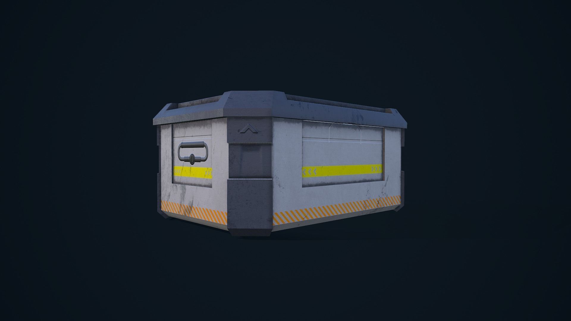 Sci-Fi Crate 05 Low-poly 3D model_9