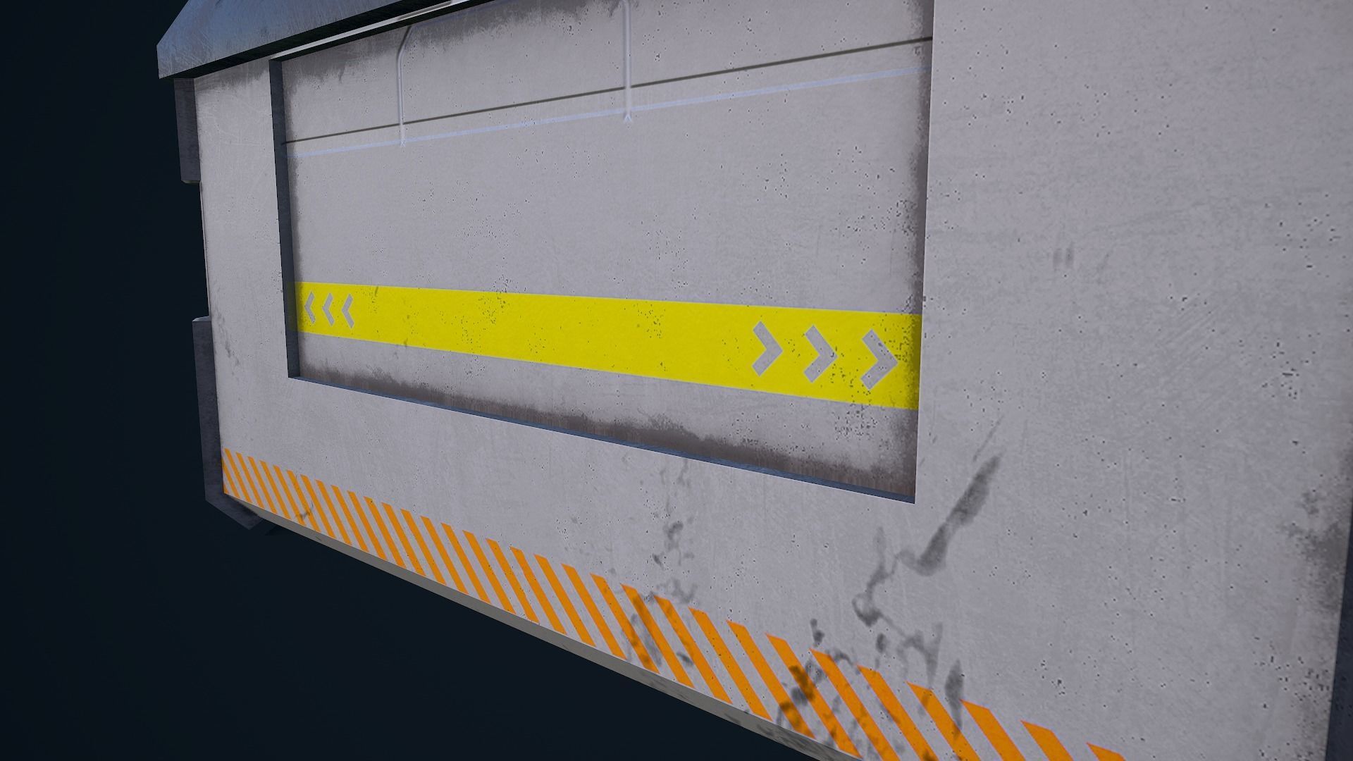 Sci-Fi Crate 05 Low-poly 3D model_16