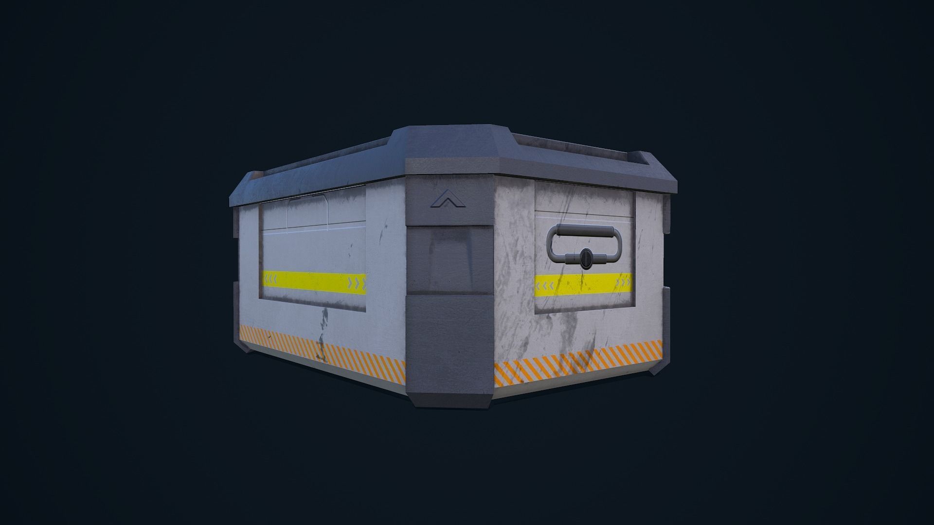 Sci-Fi Crate 05 Low-poly 3D model_11