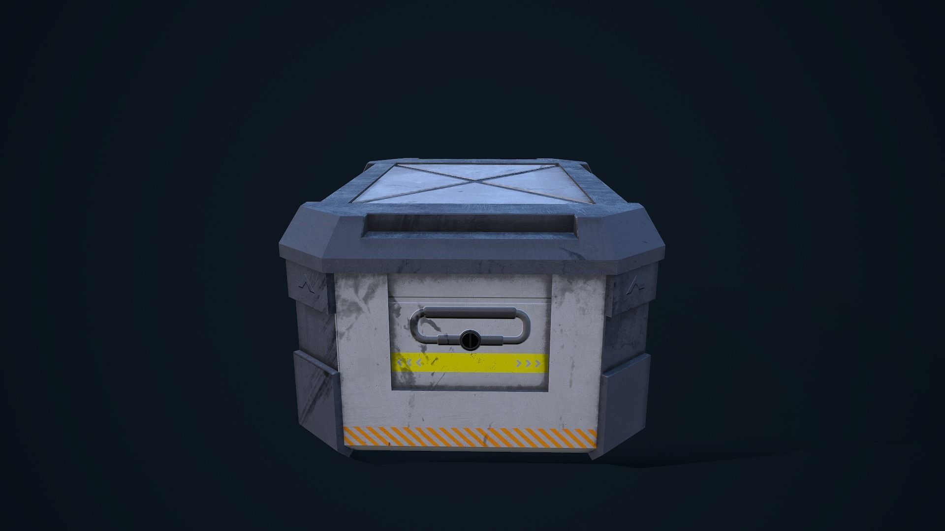 Sci-Fi Crate 05 Low-poly 3D model_4