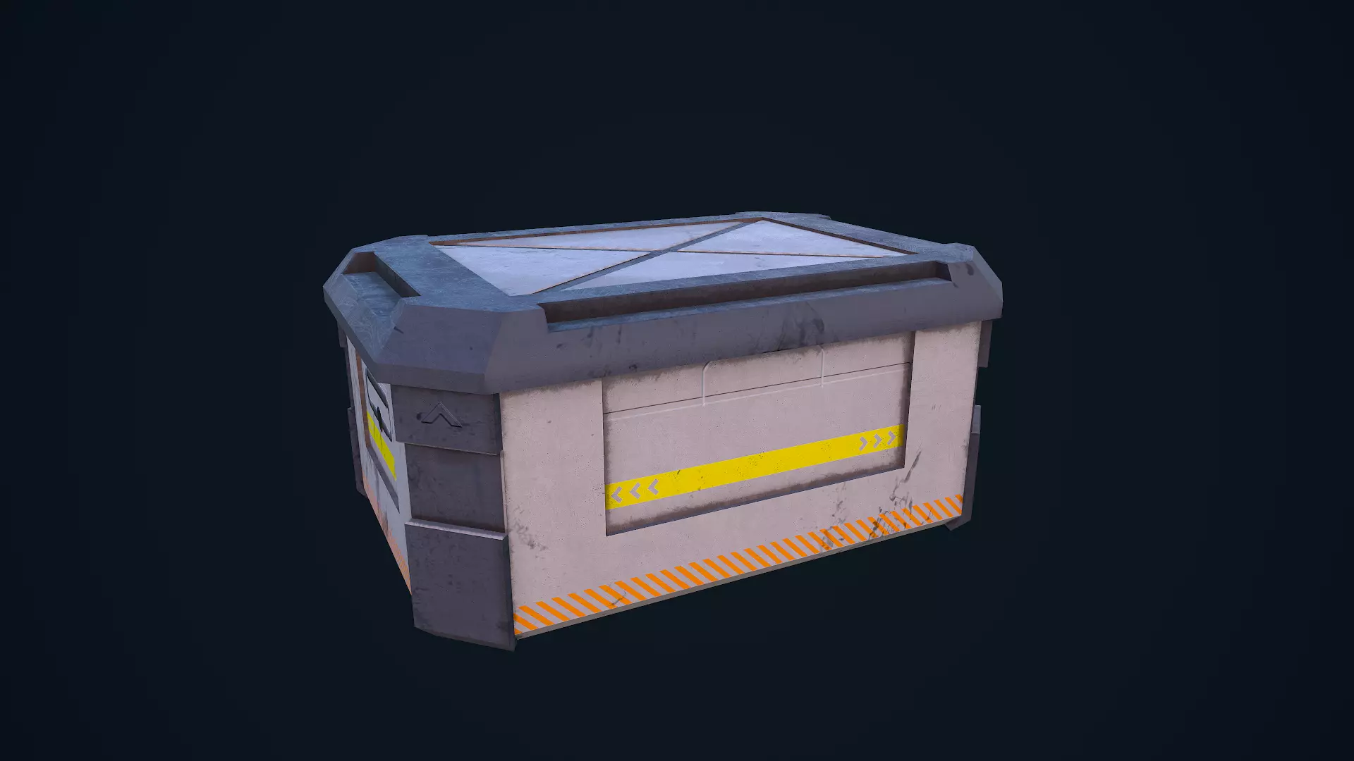 Sci-Fi Crate 05 Low-poly 3D model_0