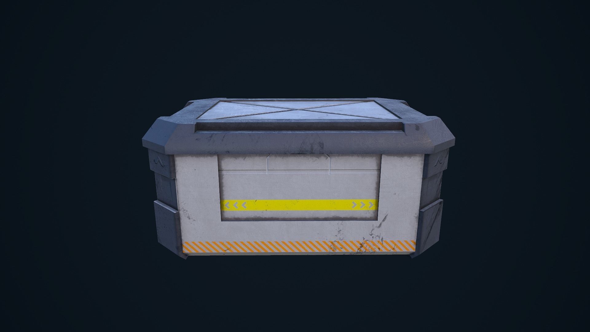 Sci-Fi Crate 05 Low-poly 3D model_2