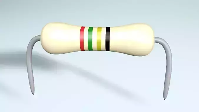 Resistance resistor with stripe