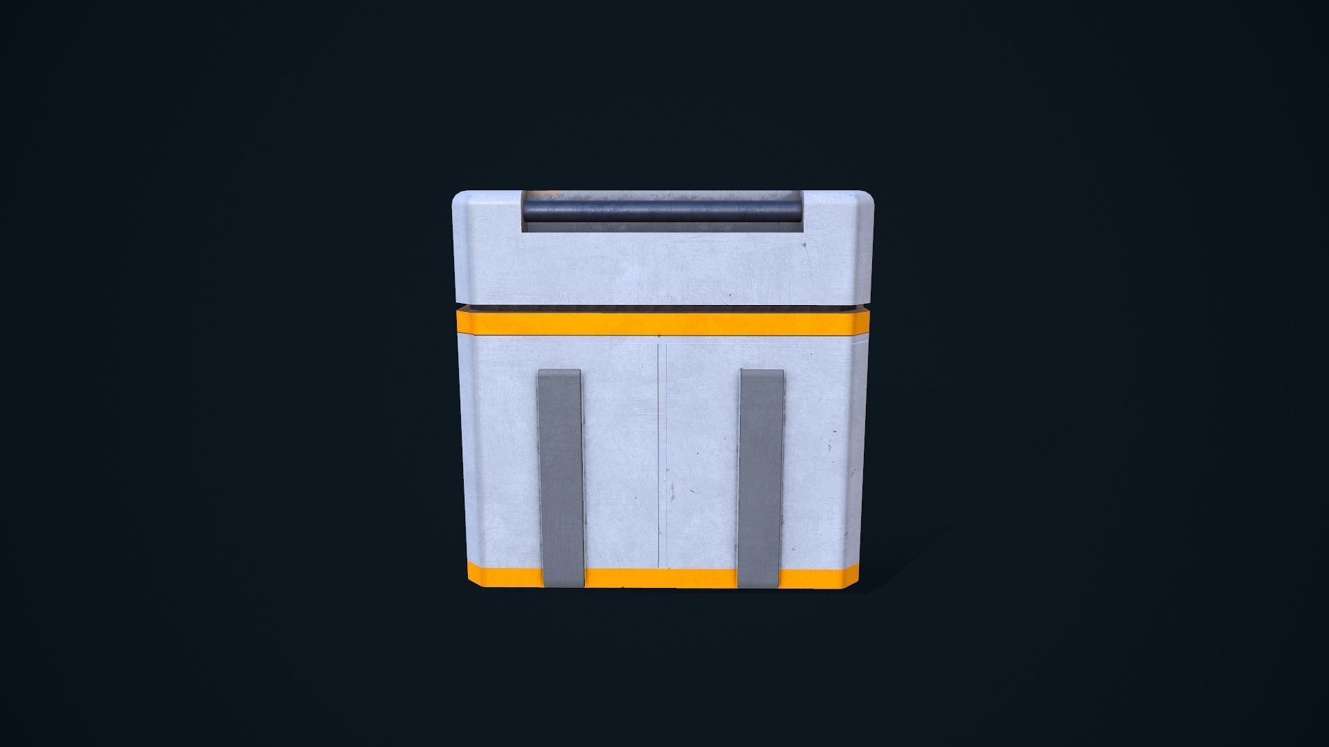 Sci-Fi Crate 06 Low-poly 3D model_5