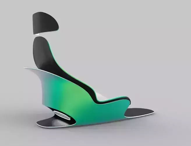 Modern car seat concept 3d model