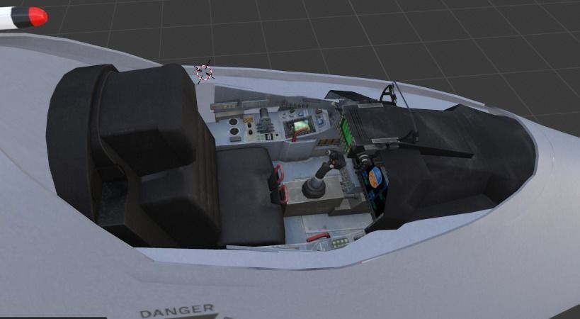 A-14A WILD WOLF stealth futuristic fighter concept jet 3D model_23