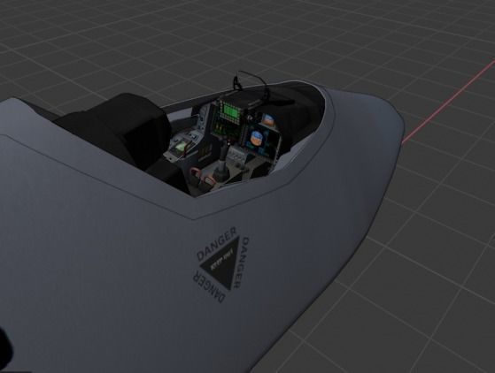 A-14A WILD WOLF stealth futuristic fighter concept jet 3D model_22