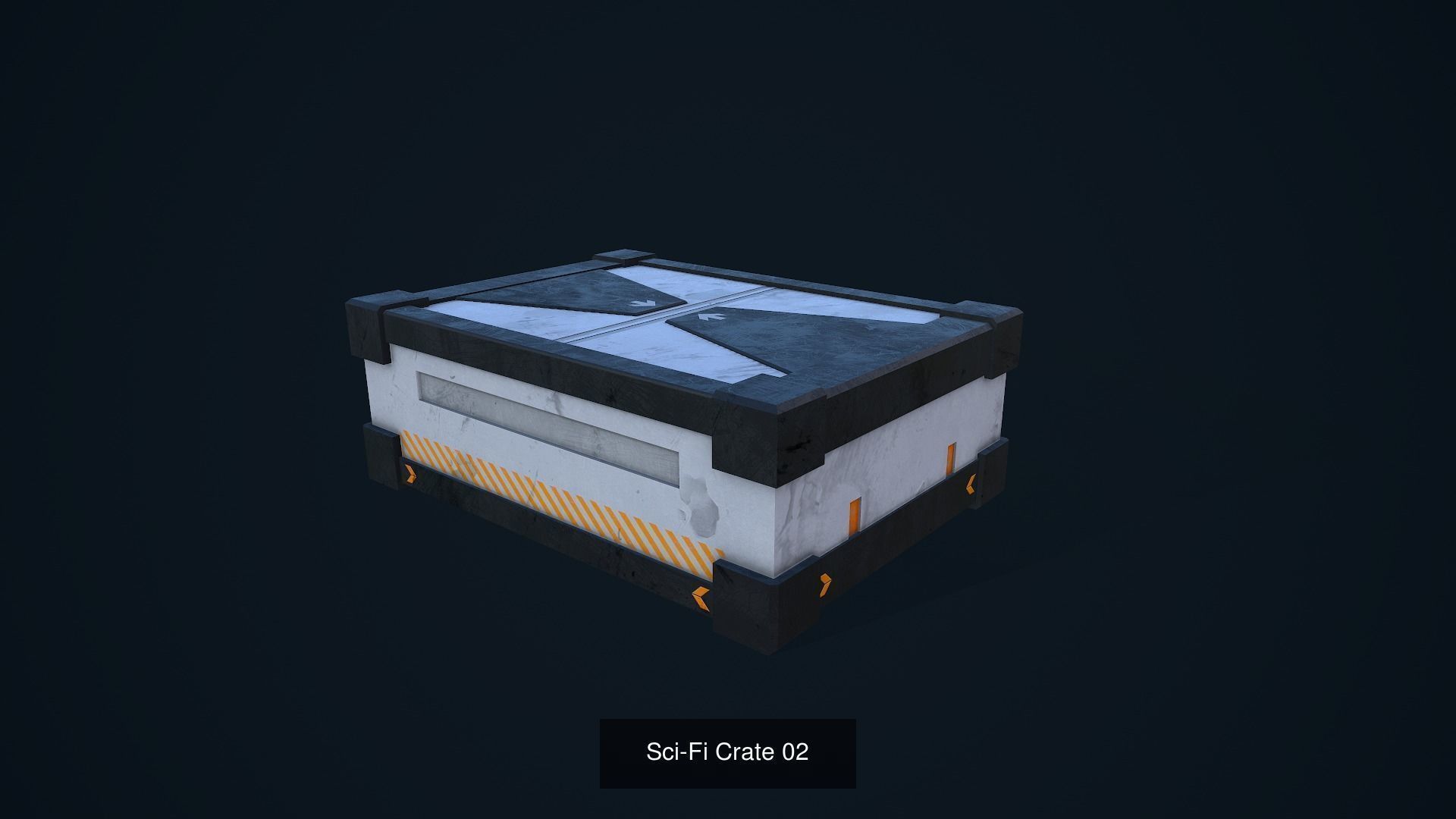 Sci-Fi Crates Pack 3D Model Collection_12