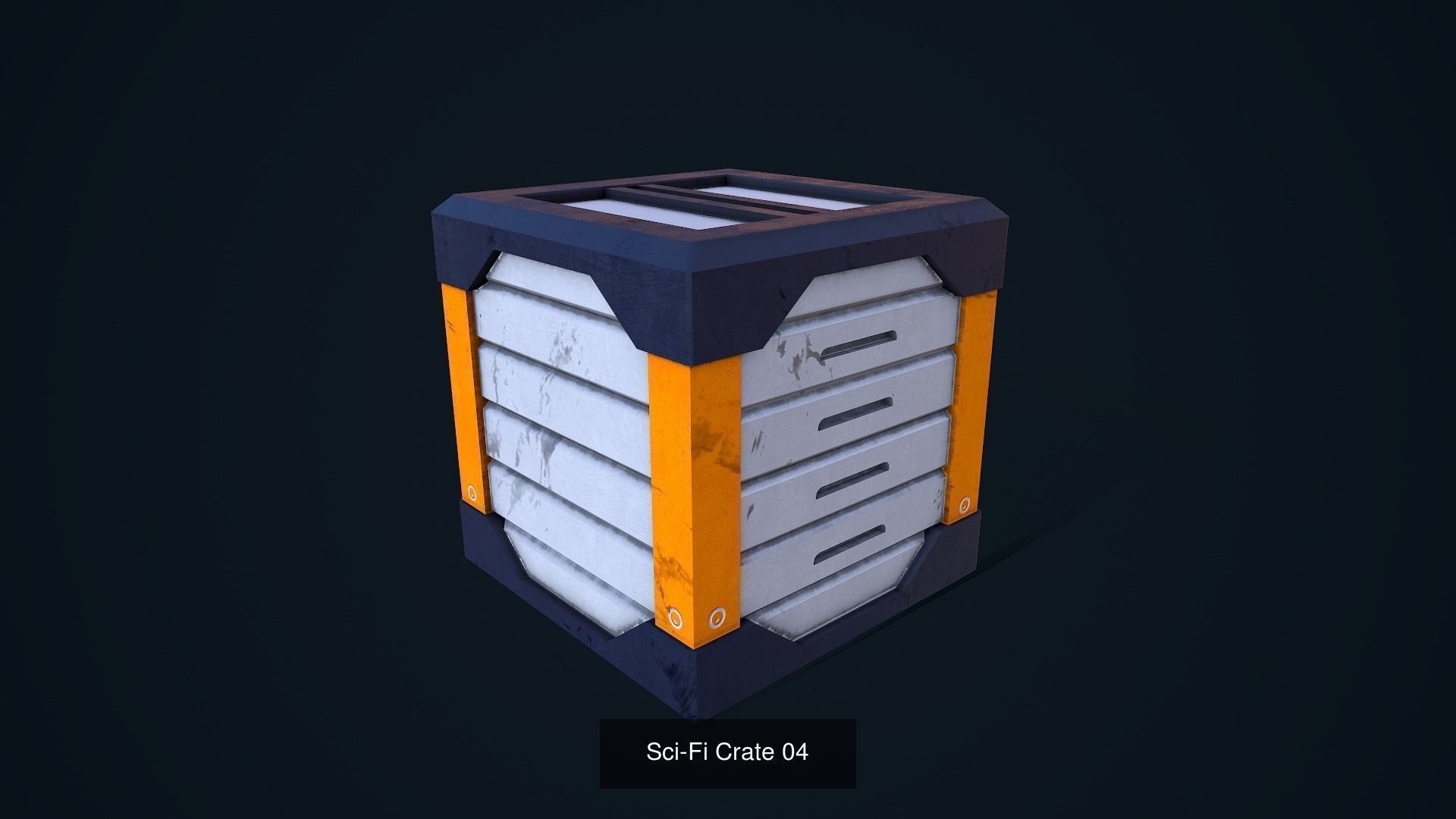 Sci-Fi Crates Pack 3D Model Collection_14