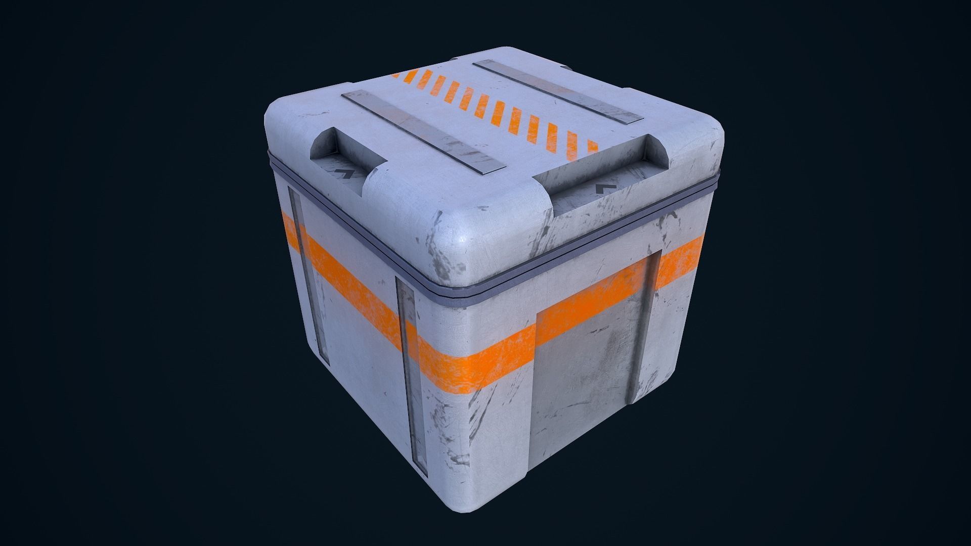 Sci-Fi Crates Pack 3D Model Collection_26
