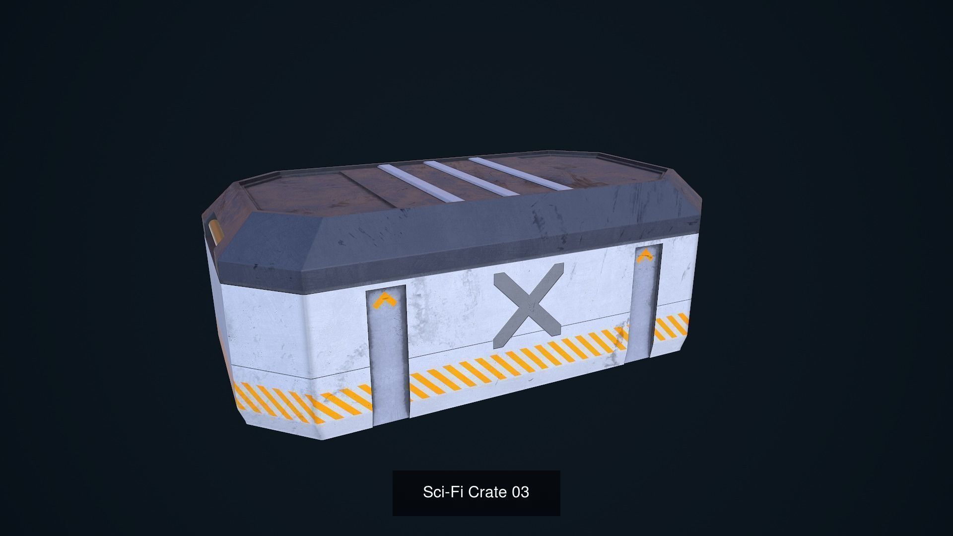 Sci-Fi Crates Pack 3D Model Collection_13