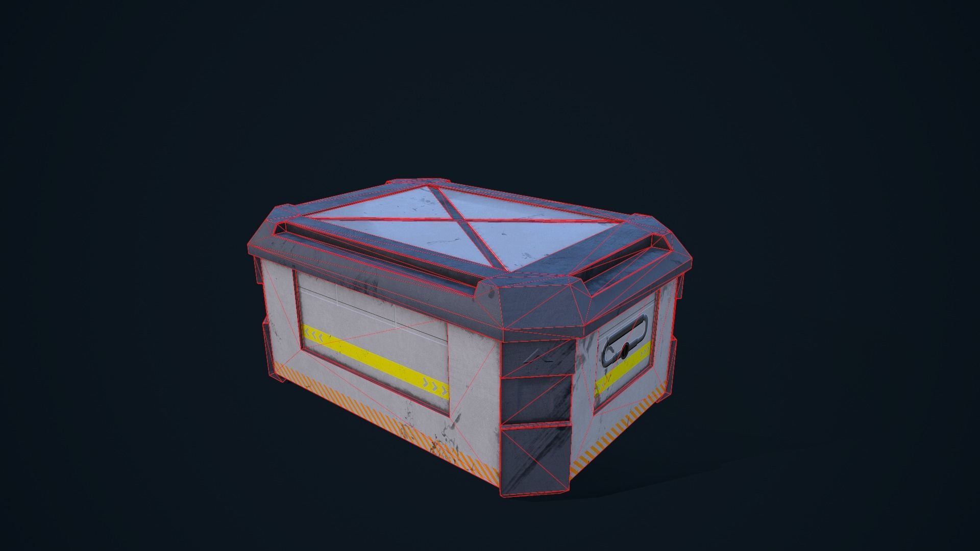 Sci-Fi Crates Pack 3D Model Collection_25
