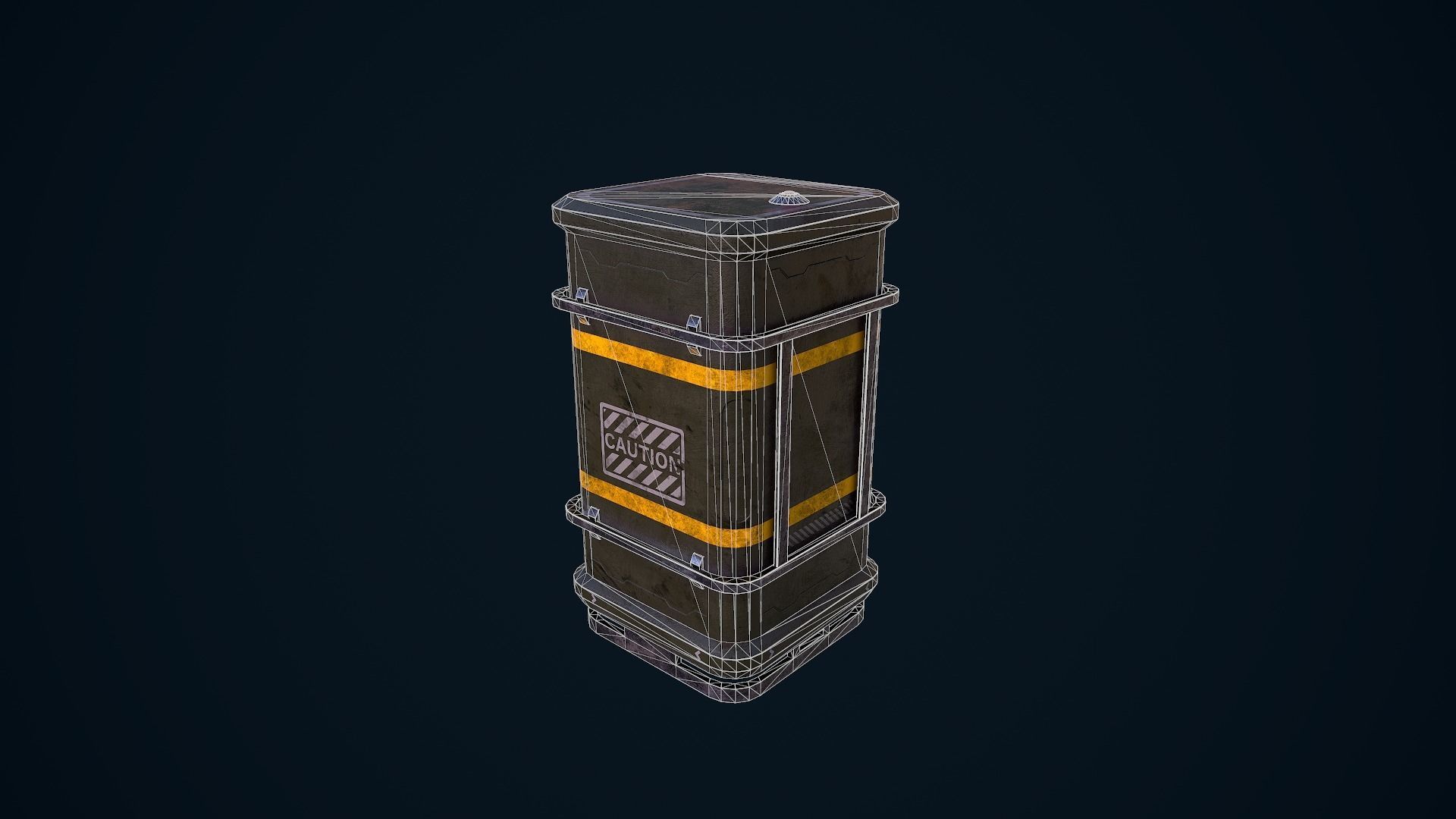 Sci-Fi Crates Pack 3D Model Collection_28