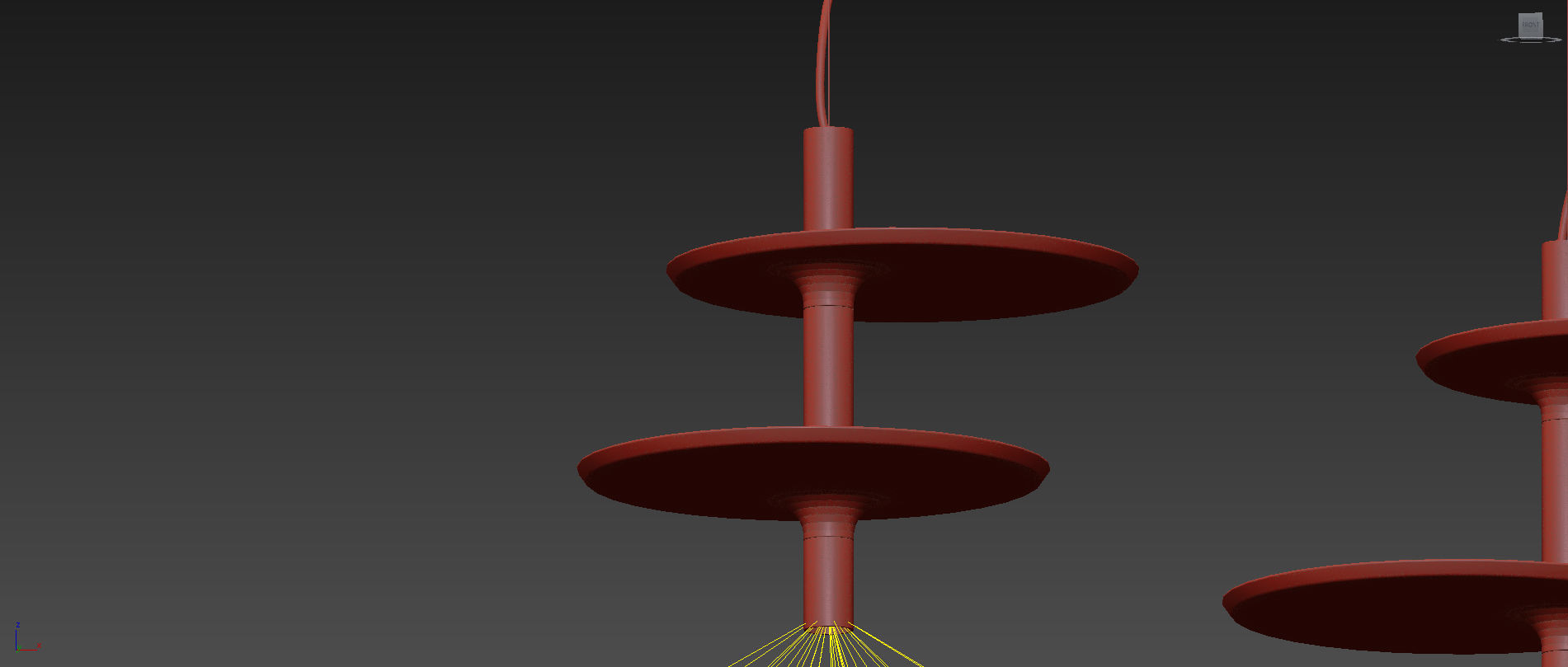 Victoria Pendant by Kundalini Black and White 3D model_5