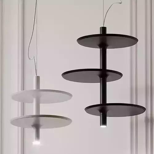 Victoria Pendant by Kundalini Black and White