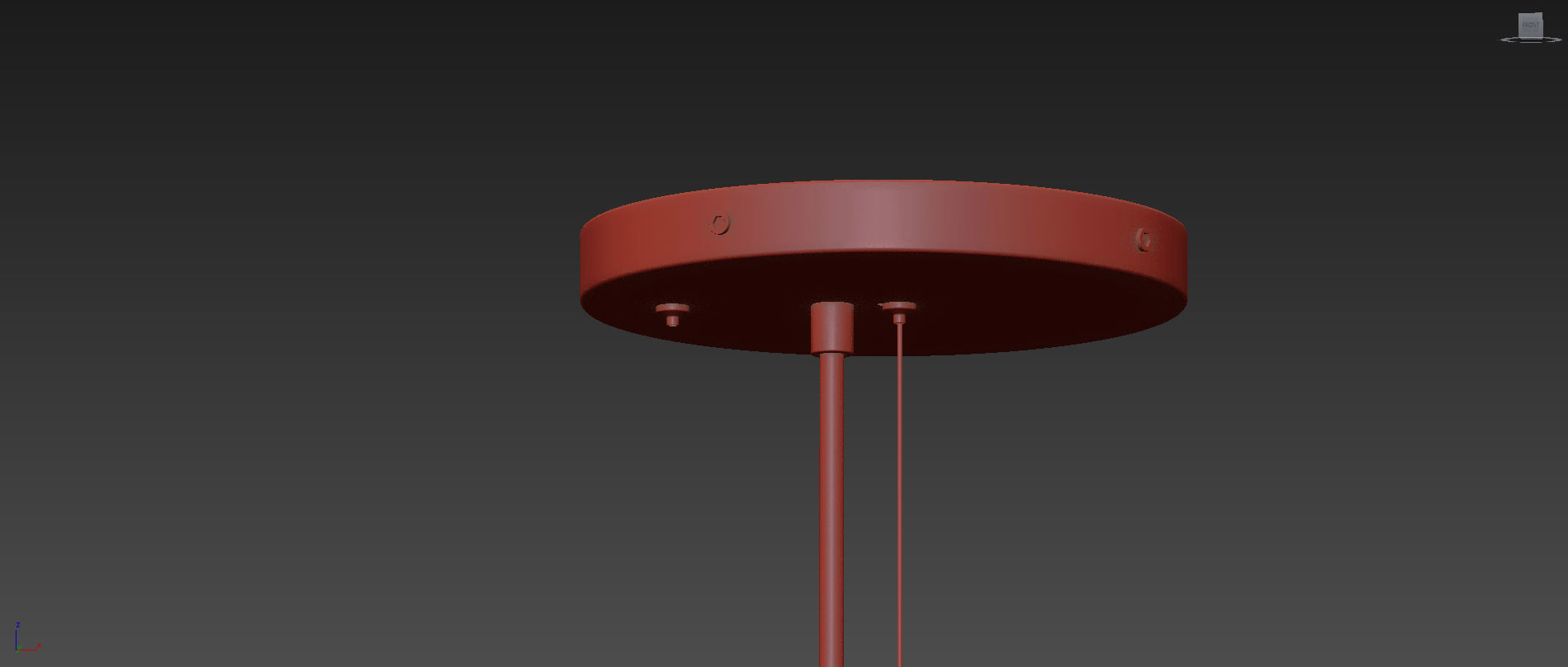 Victoria Pendant by Kundalini Black and White 3D model_4