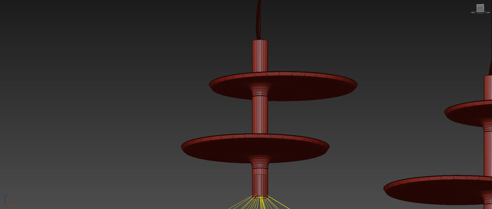 Victoria Pendant by Kundalini Black and White 3D model_6