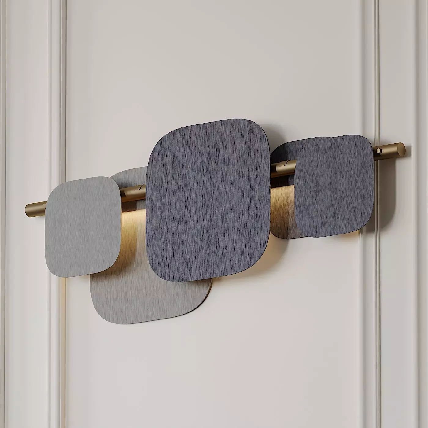 Huilu Wall Sconce L1195 by Blond Belysning 3D model