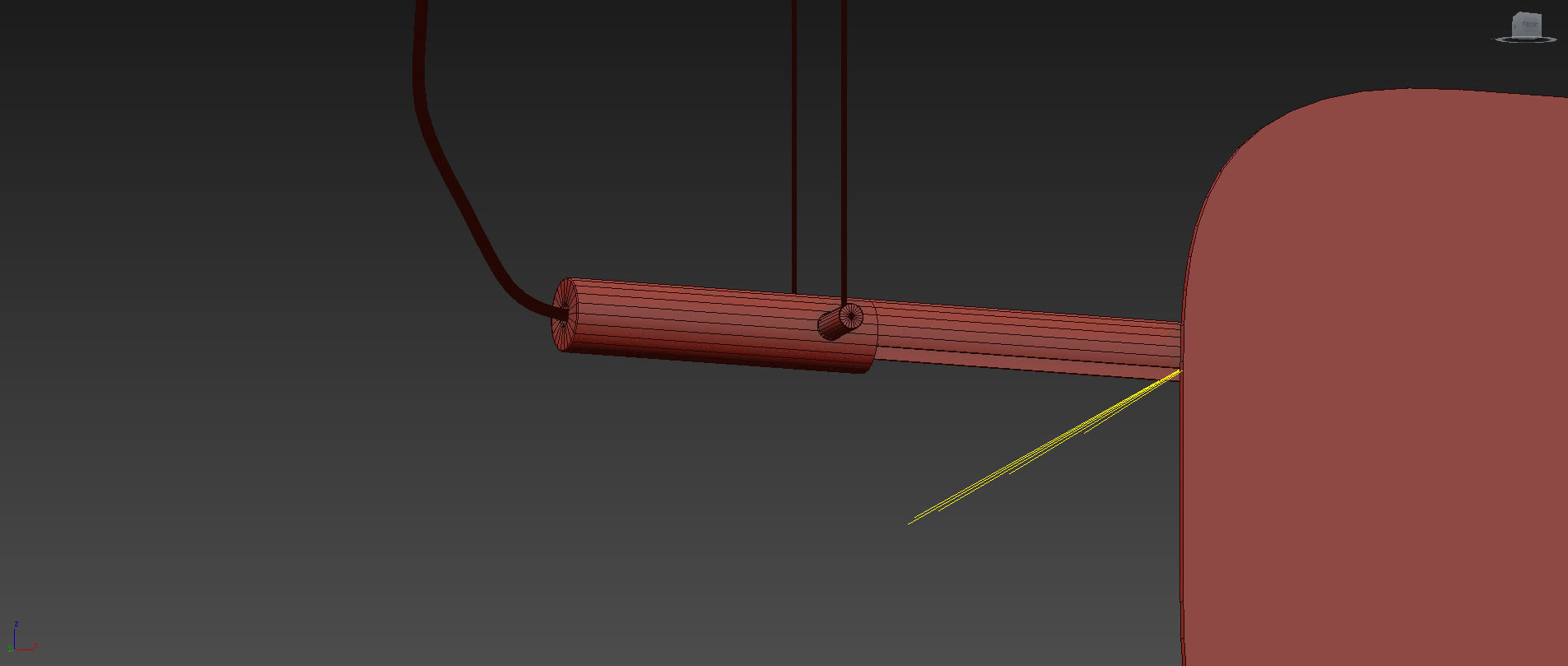 Huilu Pendant L1195 and L2000 by Blond Belysning 3D model_6