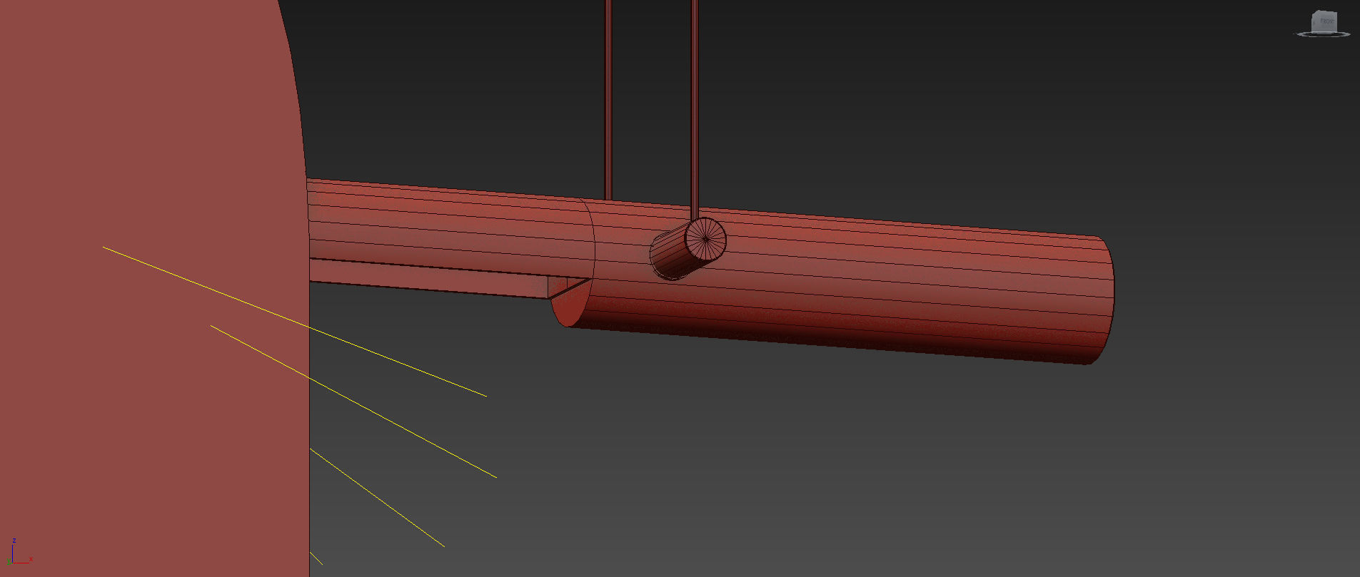 Huilu Pendant L1195 and L2000 by Blond Belysning 3D model_5