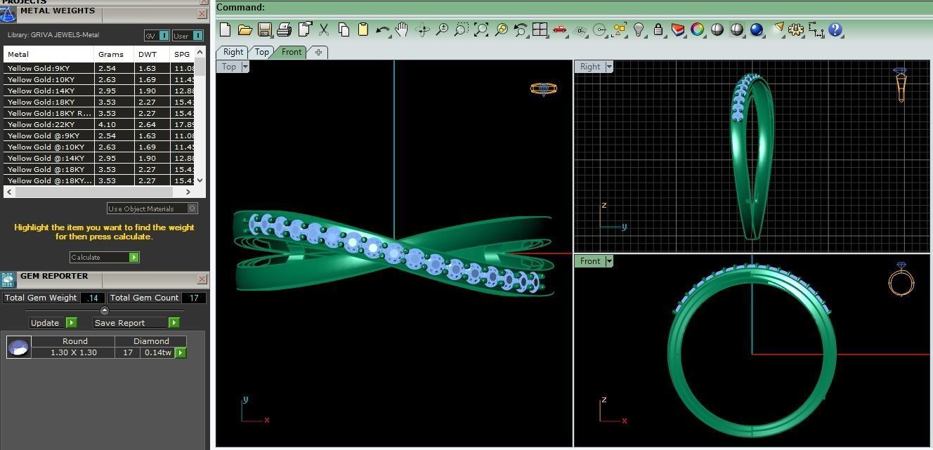 Double Shank Ring  Free 3D print model_2