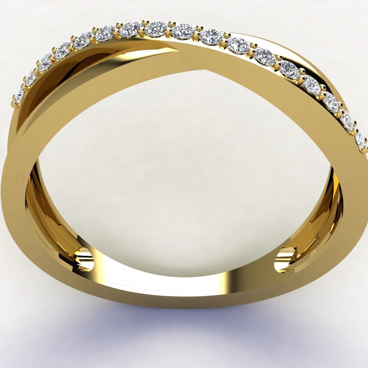 Double Shank Ring  Free 3D print model_7