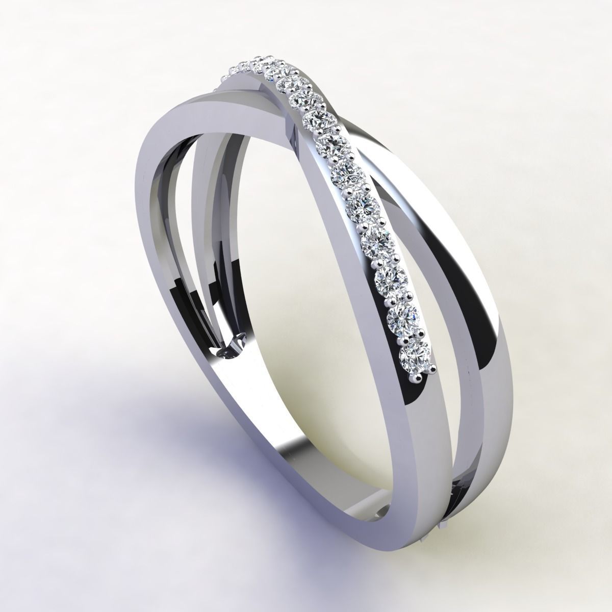 Double Shank Ring  Free 3D print model_5