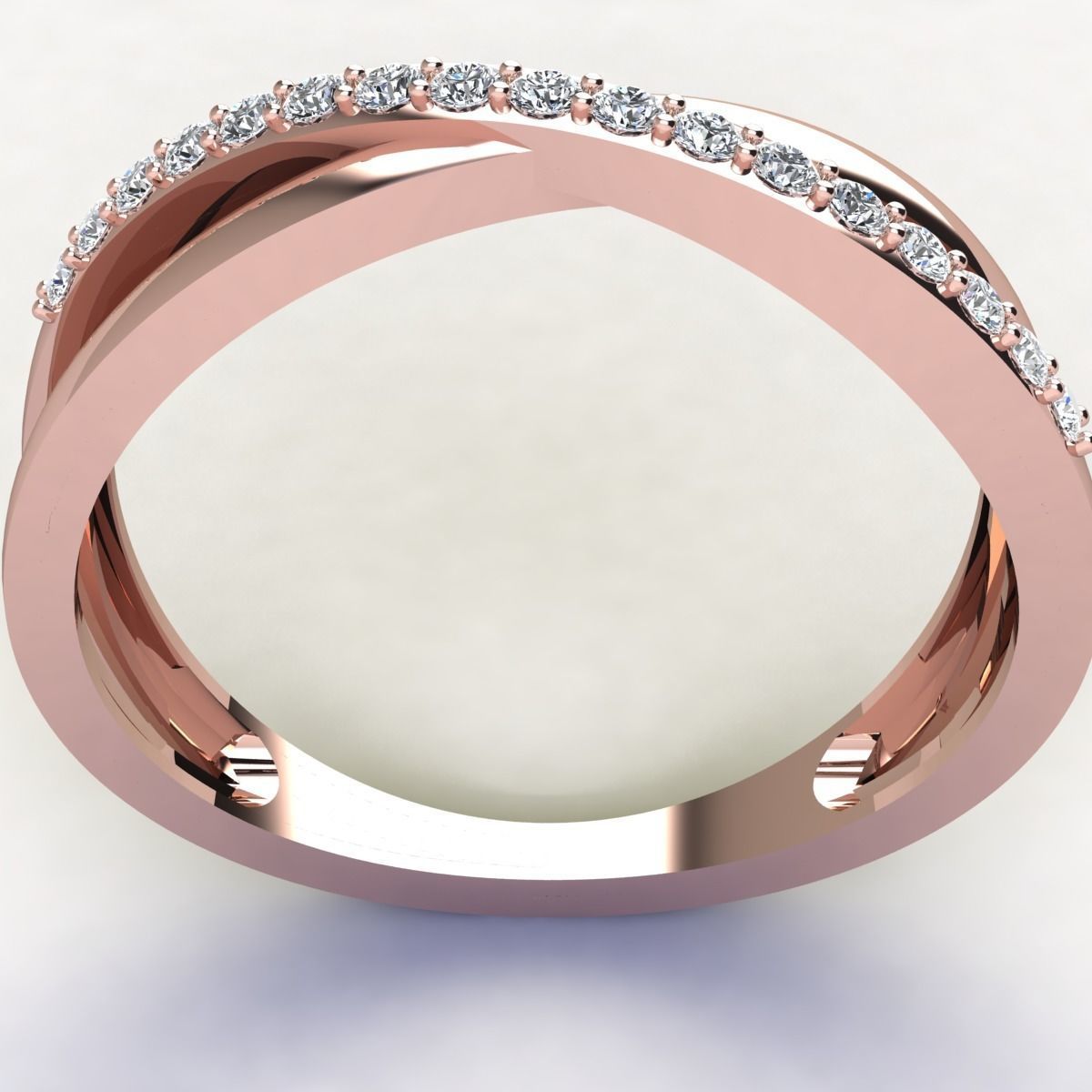 Double Shank Ring  Free 3D print model_8