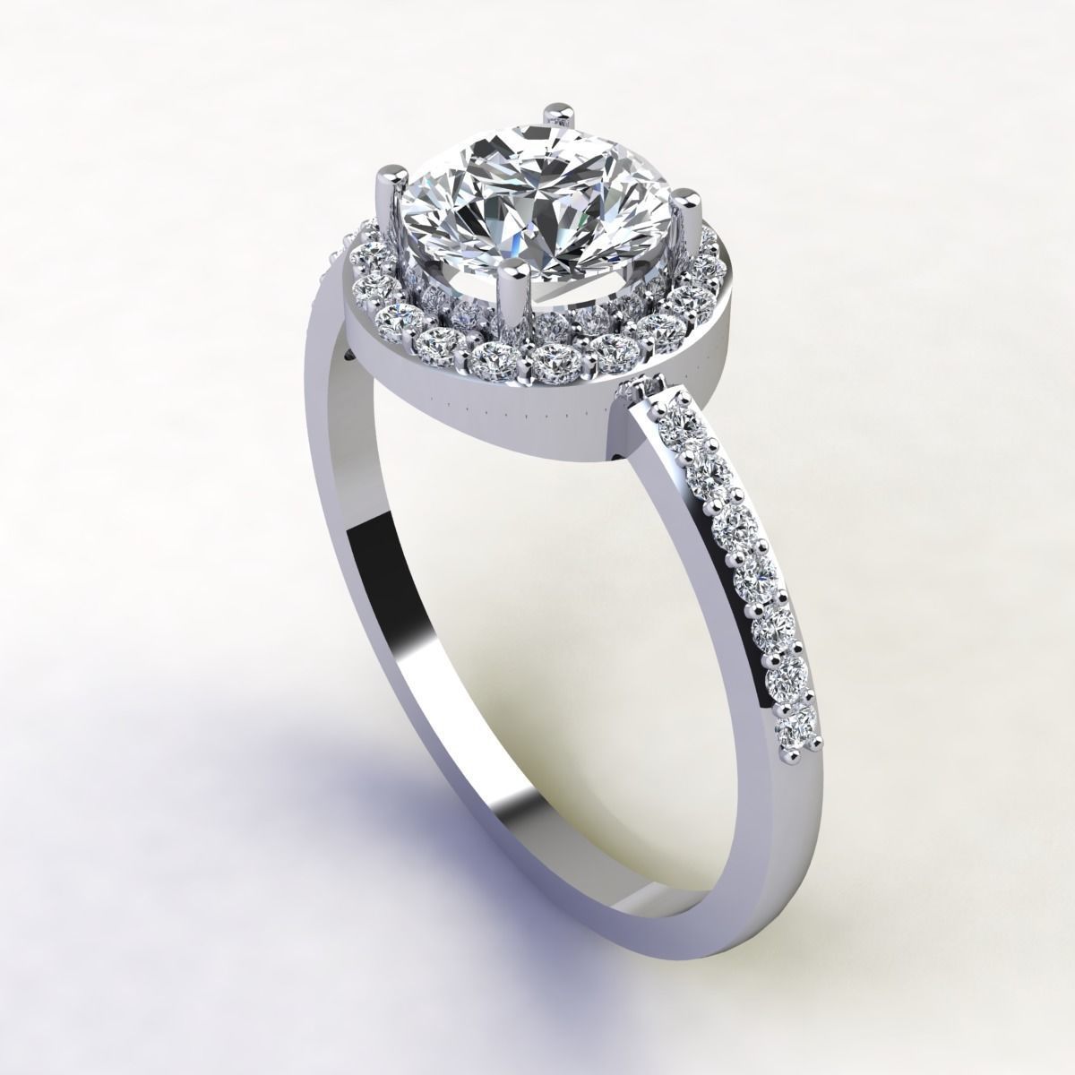 Halo Woman Ring 3D print model_5